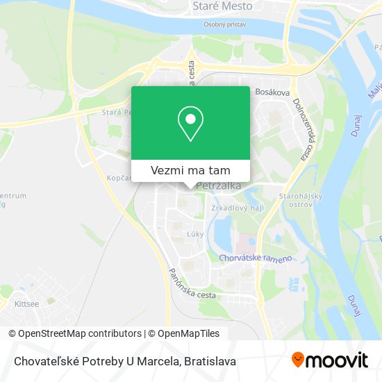 Chovateľské Potreby U Marcela mapa