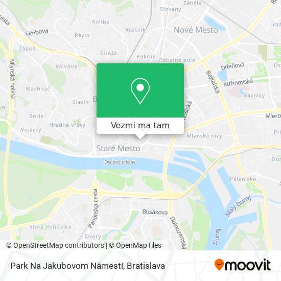 Park Na Jakubovom Námestí mapa