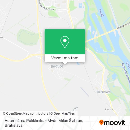 Veterinárna Poliklinika - Mvdr. Milan Švihran mapa