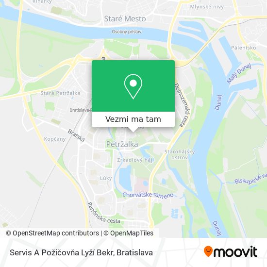 Servis A Požičovňa Lyží Bekr mapa