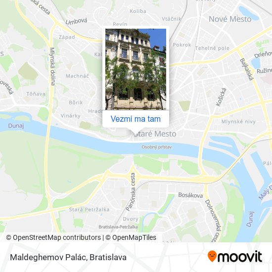 Maldeghemov Palác mapa