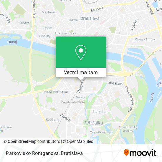 Parkovisko Röntgenova mapa