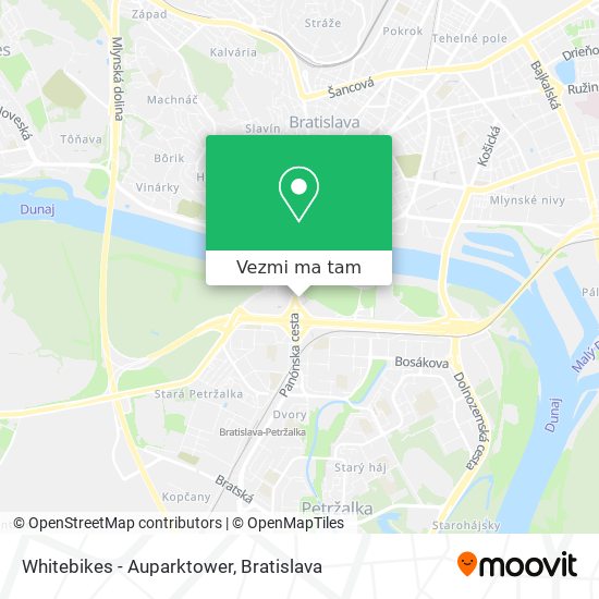 Whitebikes - Auparktower mapa