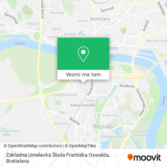 Základná Umelecká Škola Františka Oswalda mapa