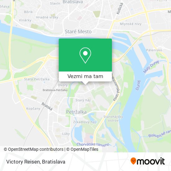 Victory Reisen mapa
