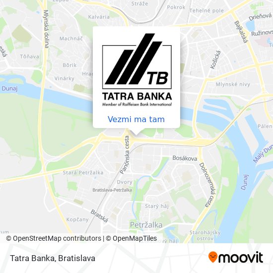 Tatra Banka mapa