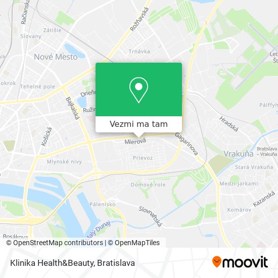 Klinika Health&Beauty mapa