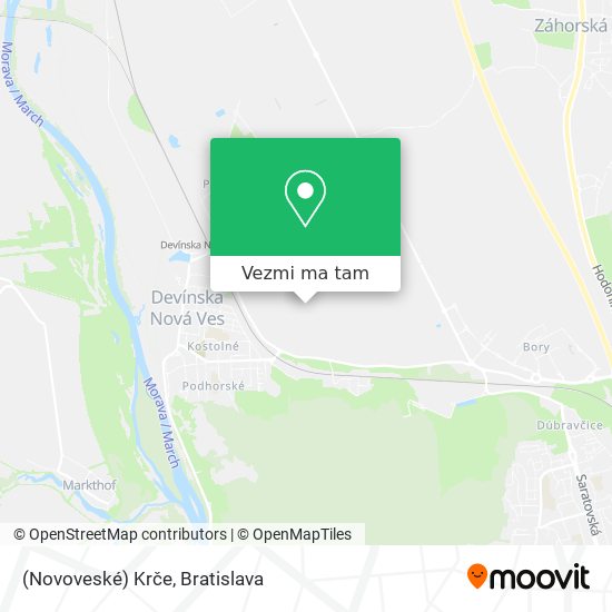 (Novoveské) Krče mapa