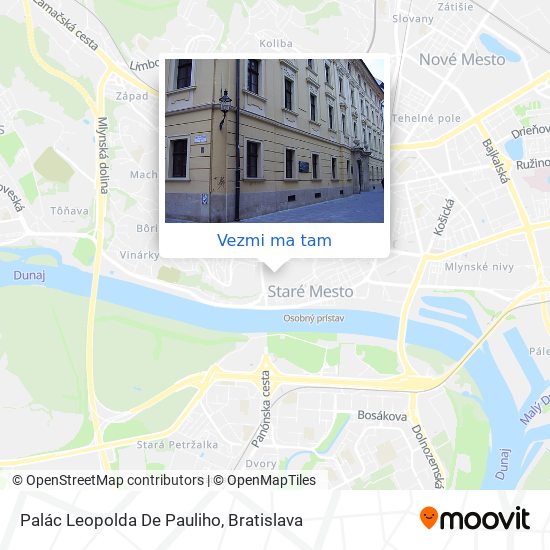 Palác Leopolda De Pauliho mapa