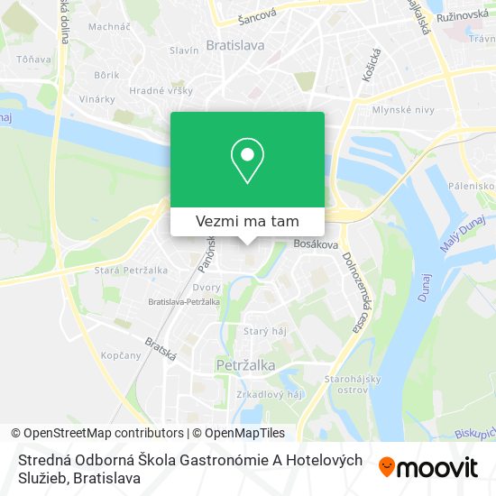 Stredná Odborná Škola Gastronómie A Hotelových Služieb mapa