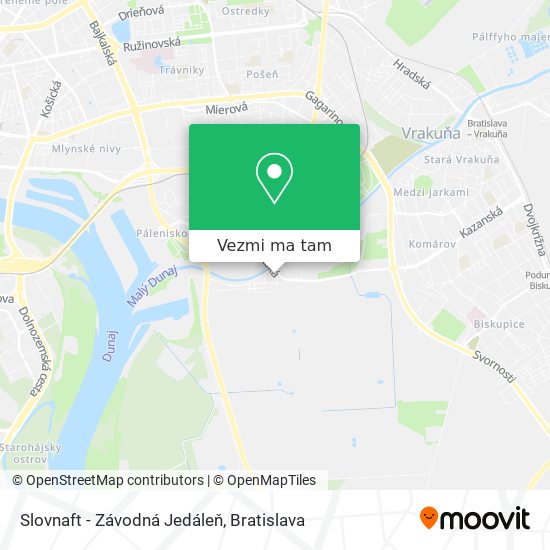 Slovnaft - Závodná Jedáleň mapa