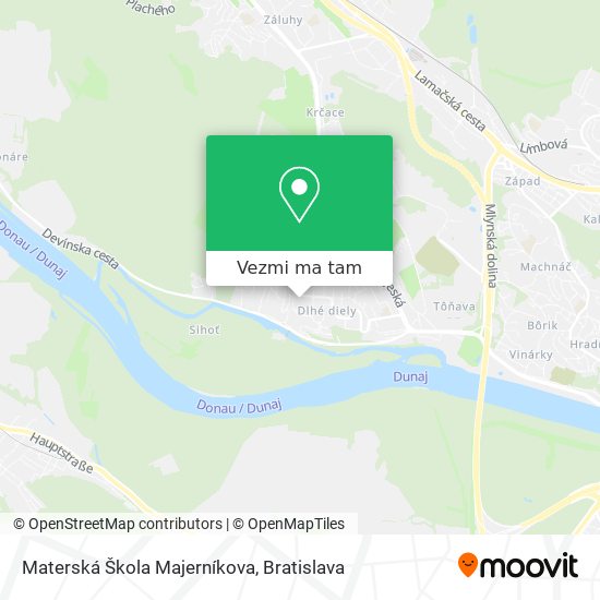 Materská Škola Majerníkova mapa