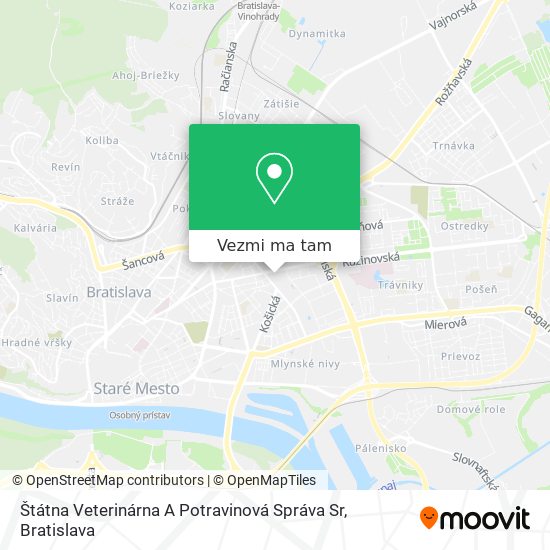 Štátna Veterinárna A Potravinová Správa Sr mapa