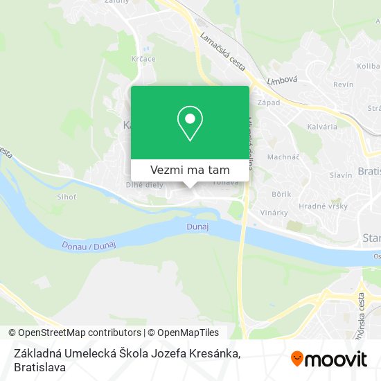 Základná Umelecká Škola Jozefa Kresánka mapa