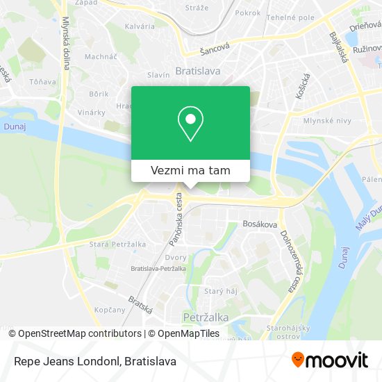 Repe Jeans Londonl mapa