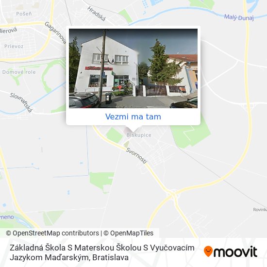 Základná Škola S Materskou Školou S Vyučovacím Jazykom Maďarským mapa