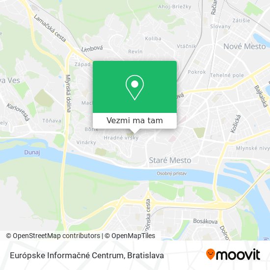 Európske Informačné Centrum mapa