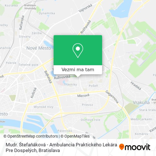 Mudr. Štefaňáková - Ambulancia Praktického Lekára Pre Dospelých mapa