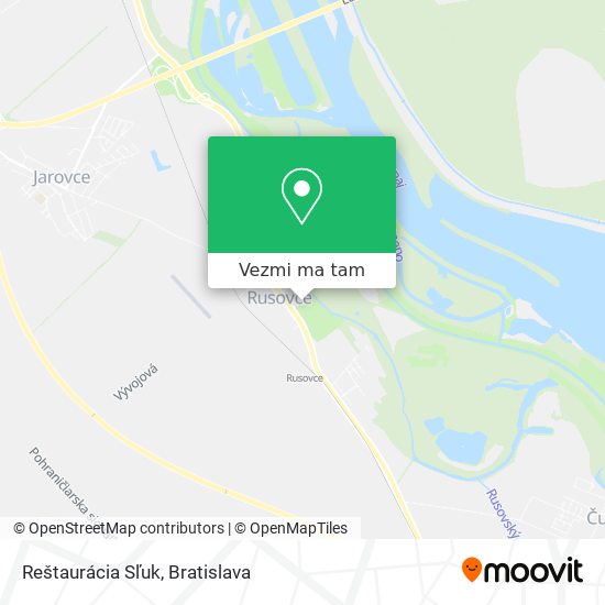 Reštaurácia Sľuk mapa