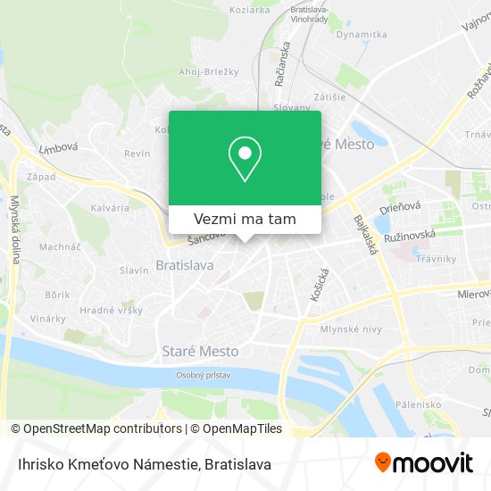 Ihrisko Kmeťovo Námestie mapa