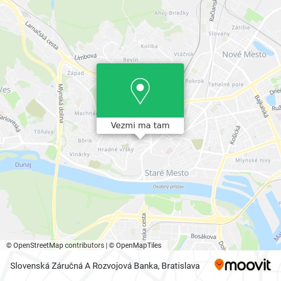 Slovenská Záručná A Rozvojová Banka mapa