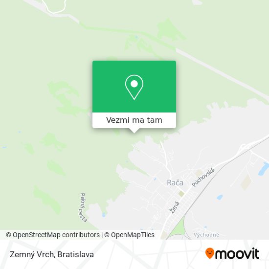 Zemný Vrch mapa