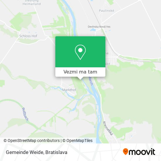 Gemeinde Weide mapa