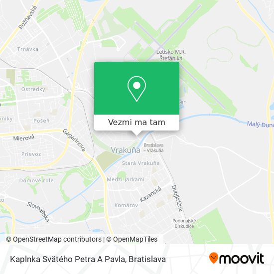 Kaplnka Svätého Petra A Pavla mapa