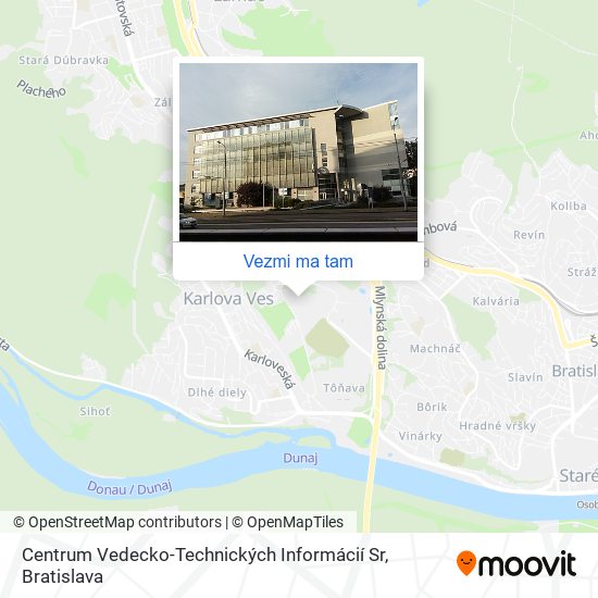 Centrum Vedecko-Technických Informácií Sr mapa