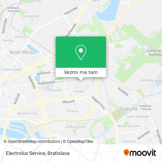 Electrolux Service mapa