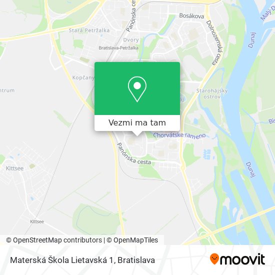 Materská Škola Lietavská 1 mapa