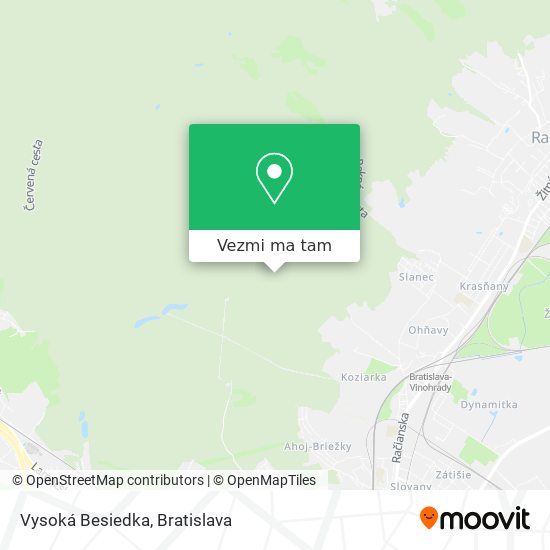 Vysoká Besiedka mapa