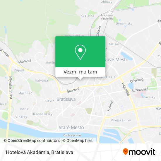 Hotelová Akadémia mapa