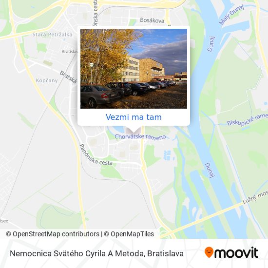Nemocnica Svätého Cyrila A Metoda mapa