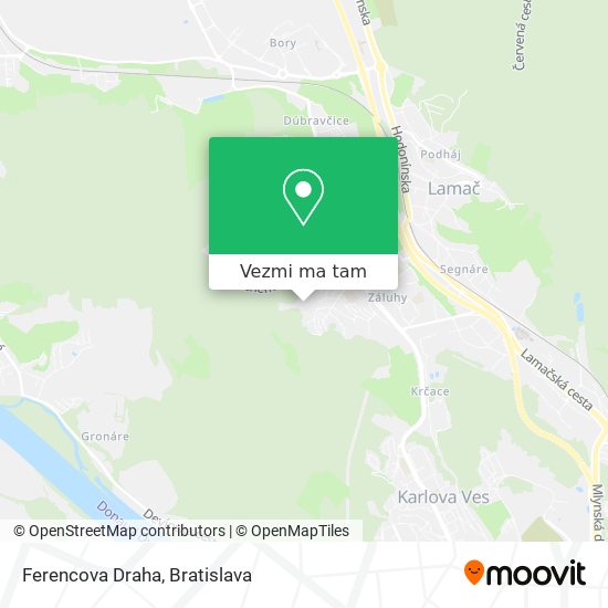 Ferencova Draha mapa