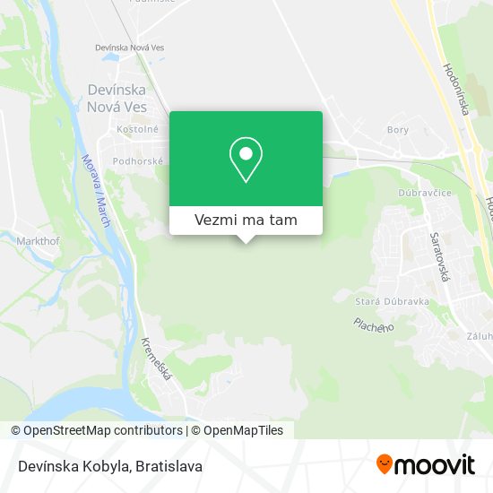 Devínska Kobyla mapa