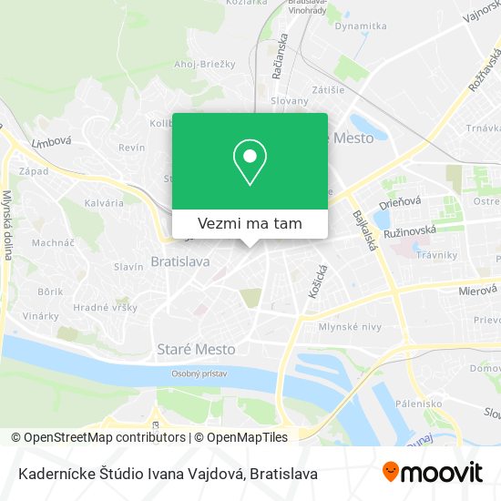 Kadernícke Štúdio Ivana Vajdová mapa