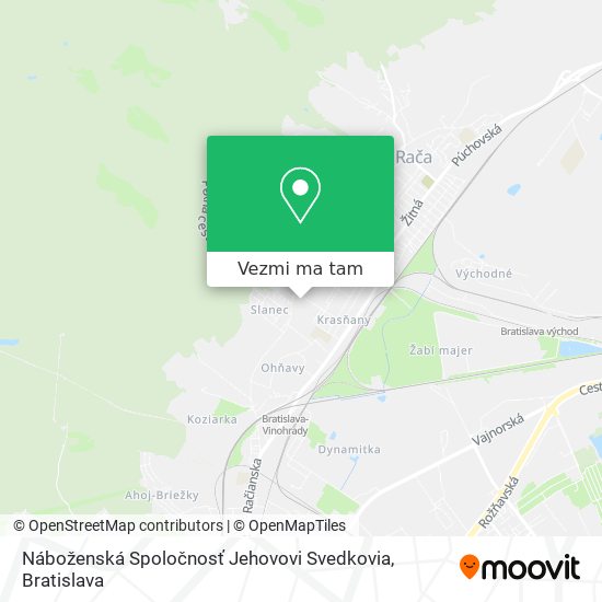 Náboženská Spoločnosť Jehovovi Svedkovia mapa