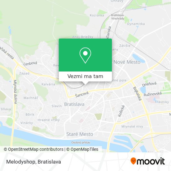 Melodyshop mapa