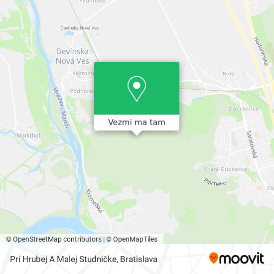 Pri Hrubej A Malej Studničke mapa