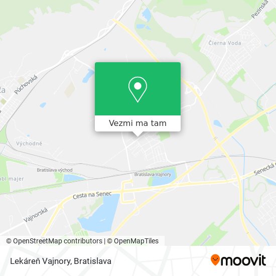 Lekáreň Vajnory mapa