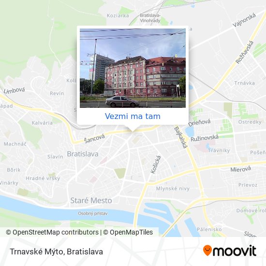 Trnavské Mýto mapa