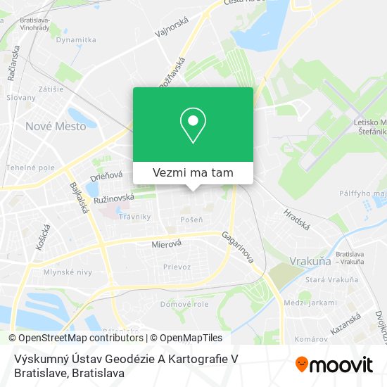 Výskumný Ústav Geodézie A Kartografie V Bratislave mapa