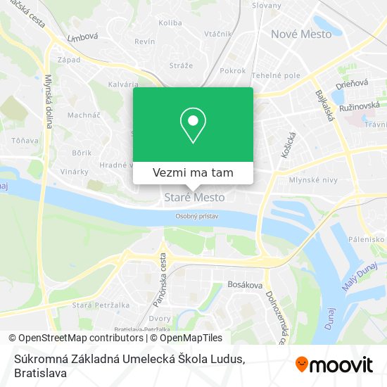 Súkromná Základná Umelecká Škola Ludus mapa