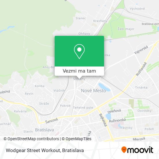Wodgear Street Workout mapa