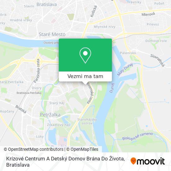 Krízové Centrum A Detský Domov Brána Do Života mapa