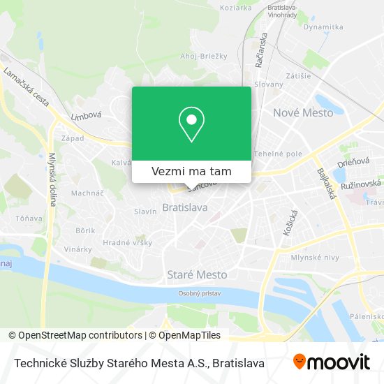 Technické Služby Starého Mesta A.S. mapa