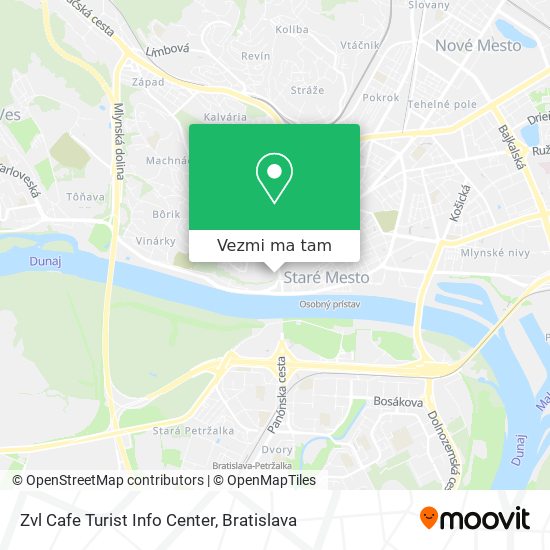 Zvl Cafe Turist Info Center mapa