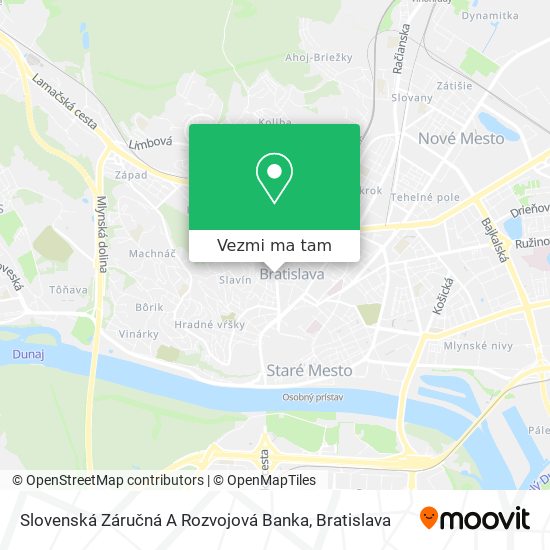 Slovenská Záručná A Rozvojová Banka mapa