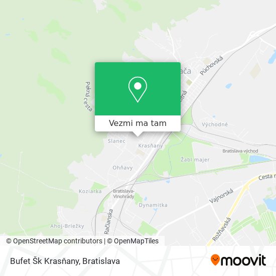 Bufet Šk Krasňany mapa